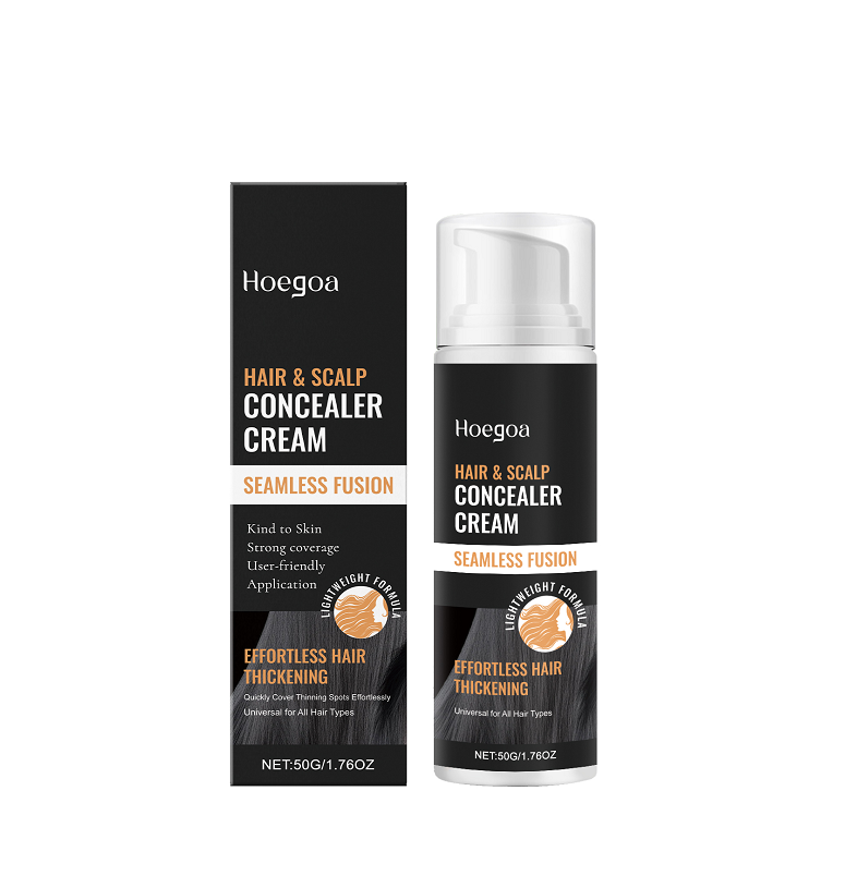 Hoegoa Hair & Scalp Concealer Cream | Seamless Fusion for Instant Thinning Spot Coverage | Waterproof, Sweat-Resistant & Long-Lasting | Universal for All Hair Types-V