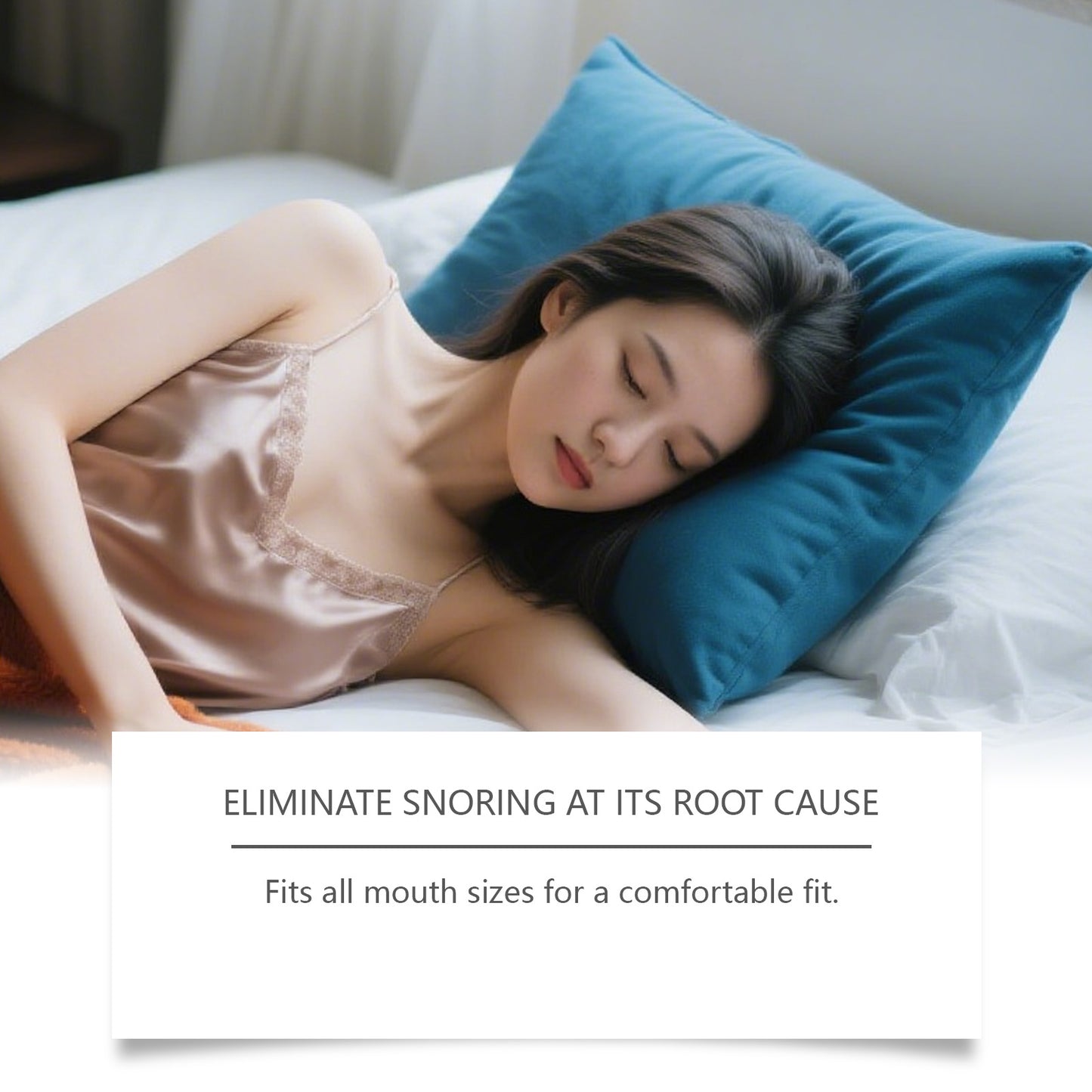 Anti-Snoring Device for Men & Women | Feimuko Moldable Mouthpiece to Stop Snoring | Boil to Fit, Comfortable & Reusable-V