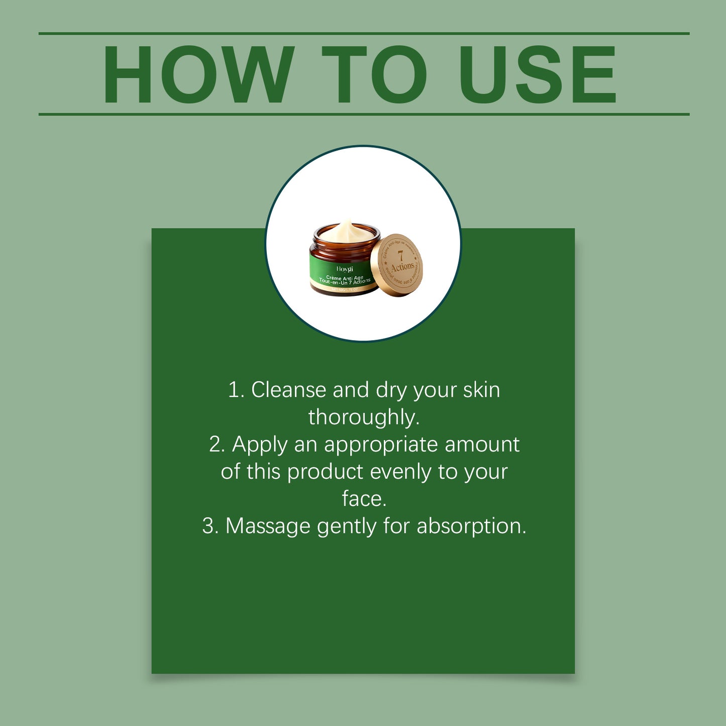 Hoygi Anti-Aging Face Cream | 7-in-1 Multi-Action Formula with Hydrolyzed Collagen | For Skin Firming & Rejuvenating-V