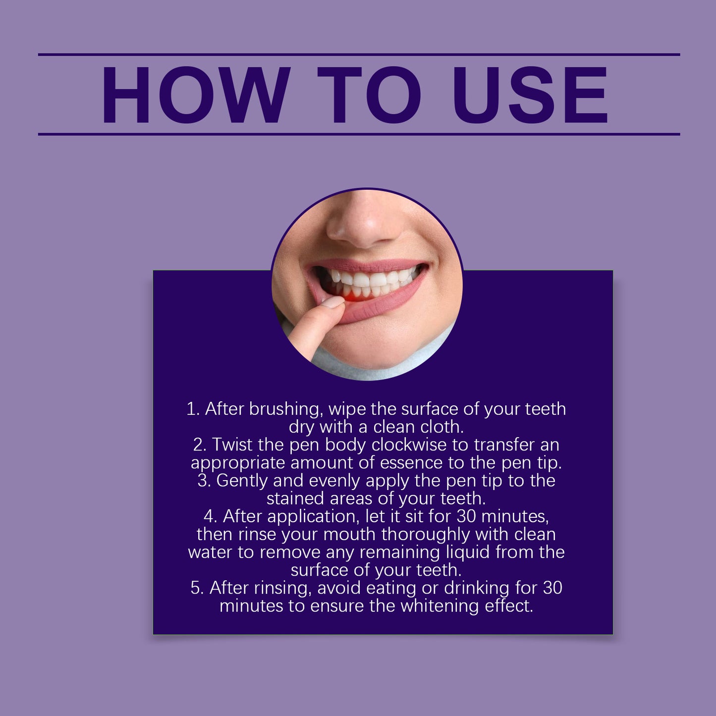 Teeth Whitening Essence Pen | With Titanium Dioxide & Arginine | Removes Coffee, Tea & Wine Stains | At-Home Professional Whitening | Easy Application-V