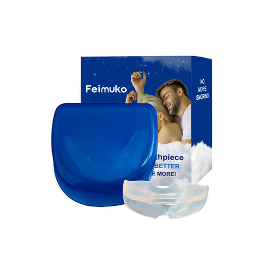 Anti-Snoring Device for Men & Women | Feimuko Moldable Mouthpiece to Stop Snoring | Boil to Fit, Comfortable & Reusable-V