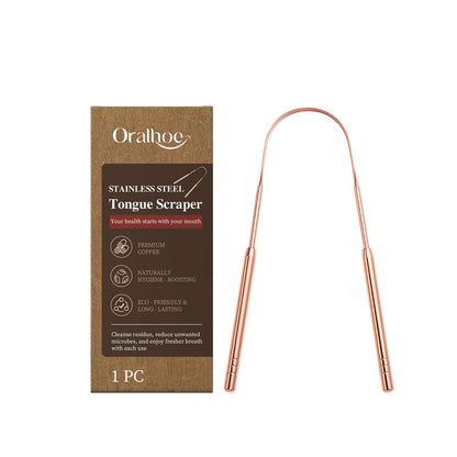 U-Shaped Tongue Scraper Cleans Tongue Coating, Eliminates Odor Refreshing, Comfortable, Gentle Oral Care Durable and Portable-V