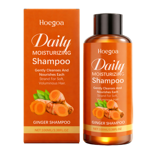 Ginger Care Shampoo Cleanses scalp and hair strands Herbal ingredients for smooth, voluminous, and nourished hair-V