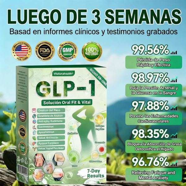 𝑽𝒊𝒕𝒂𝒍𝒖𝒏𝒂𝒉𝒆𝒂𝒍𝒕𝒉® 𝑮𝑳𝑷-1 8 𝒆𝒏 1 𝑭𝒊𝒕 & 𝑽𝒊𝒕𝒂𝒍 (𝒔𝒐𝒍𝒐 𝒖𝒏𝒂 𝒗𝒆𝒛 𝒂𝒍 𝒅𝒊́𝒂, 𝒄𝒂𝒎𝒃𝒊𝒐𝒔 𝒗𝒊𝒔𝒊𝒃𝒍𝒆𝒔 𝒆𝒏 7 𝒅𝒊́𝒂𝒔) √ 𝑷𝒂𝒓𝒂 𝒐𝒃𝒆𝒔𝒊𝒅𝒂𝒅, 𝒔𝒂𝒍𝒖𝒅 𝒄𝒂𝒓𝒅𝒊𝒐𝒗𝒂𝒔𝒄𝒖𝒍𝒂𝒓, 𝒅𝒊𝒂𝒃𝒆𝒕𝒆𝒔, 𝒂𝒑𝒏𝒆𝒂 𝒅𝒆𝒍 𝒔𝒖𝒆𝒏̃𝒐, 𝒔𝒂𝒍𝒖𝒅 𝒊𝒏𝒕𝒆𝒔𝒕𝒊𝒏𝒂𝒍, 𝒑𝒓𝒐𝒃𝒍𝒆𝒎𝒂𝒔 𝒂𝒓𝒕𝒊𝒄𝒖𝒍𝒂𝒓𝒆𝒔 𝒚 𝒎𝒂́𝒔-YH