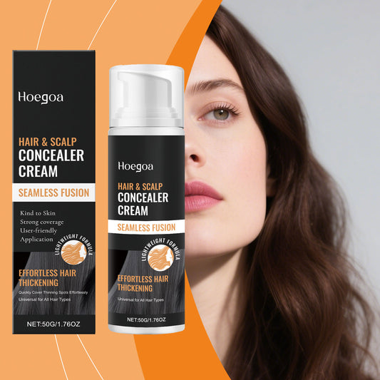 Hoegoa Hair & Scalp Concealer Cream | Seamless Fusion for Instant Thinning Spot Coverage | Waterproof, Sweat-Resistant & Long-Lasting | Universal for All Hair Types-V