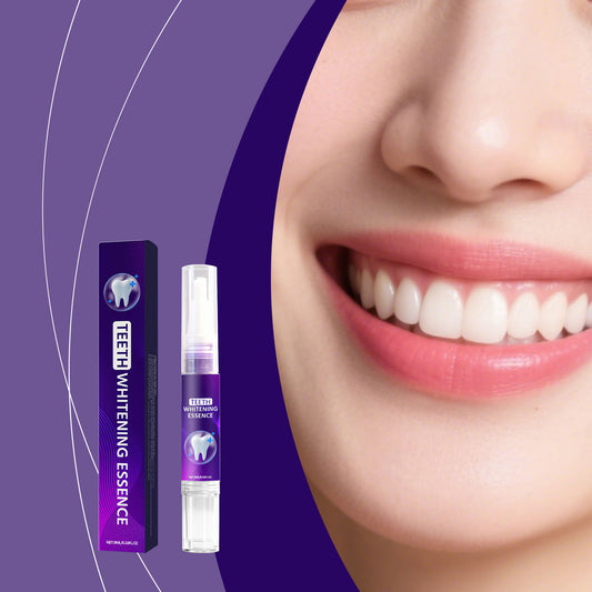 Teeth Whitening Essence Pen | With Titanium Dioxide & Arginine | Removes Coffee, Tea & Wine Stains | At-Home Professional Whitening | Easy Application-V
