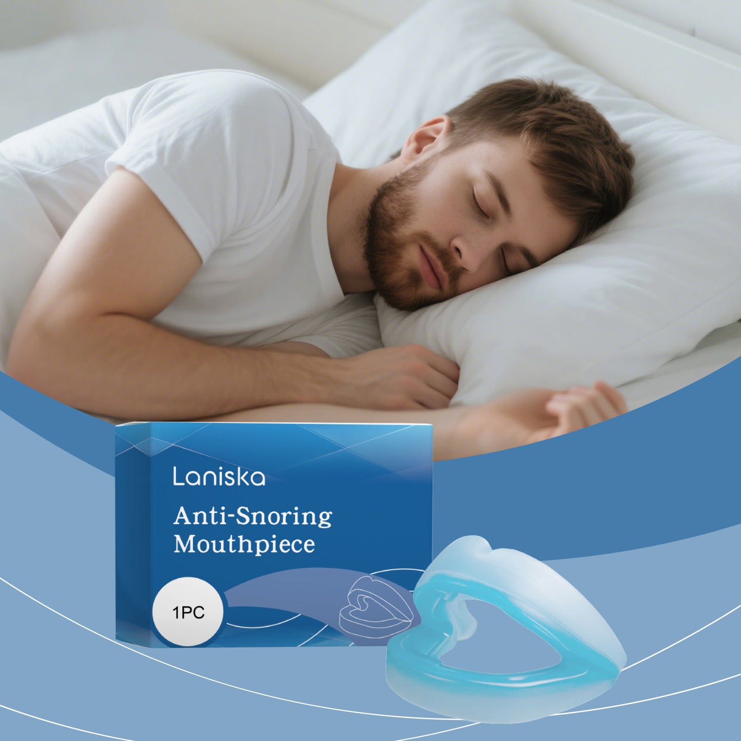 Sleep Care Mouthguard Gentle protection for nighttime sleep Anti-grinding dental tray Daily wear mouthguard-V