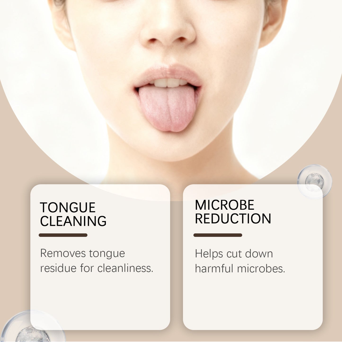 U-Shaped Tongue Scraper Cleans Tongue Coating, Eliminates Odor Refreshing, Comfortable, Gentle Oral Care Durable and Portable-V