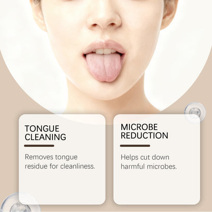 U-Shaped Tongue Scraper Cleans Tongue Coating, Eliminates Odor Refreshing, Comfortable, Gentle Oral Care Durable and Portable-V