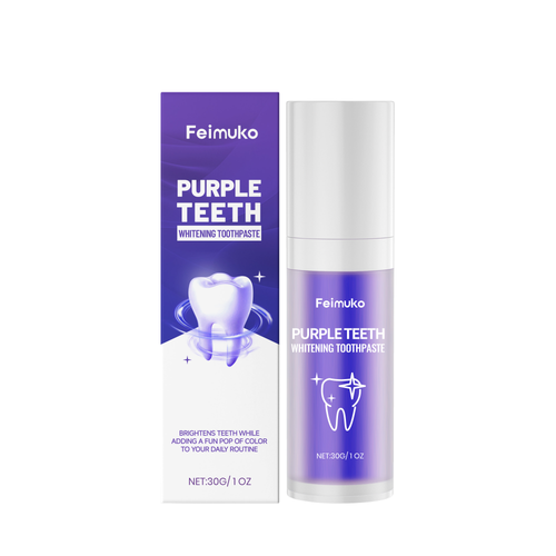 Feimuko Purple Toothpaste - Freshen Breath, Care for Gums, Strengthen Enamel, Daily Oral Cleanliness & Care-CJY