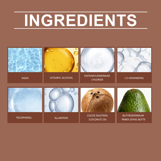 EELHOE Coconut Oil Curl Defining Cream - A daily-use cream that provides natural hold and frizz control, suitable for multiple hair types.-LU