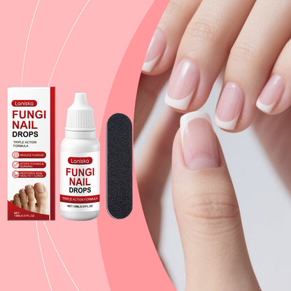 Laniska Nail Care Drops - Gently nourishes with herbal extracts, enhances nail surface shine and smoothness, daily care solution-3@OK