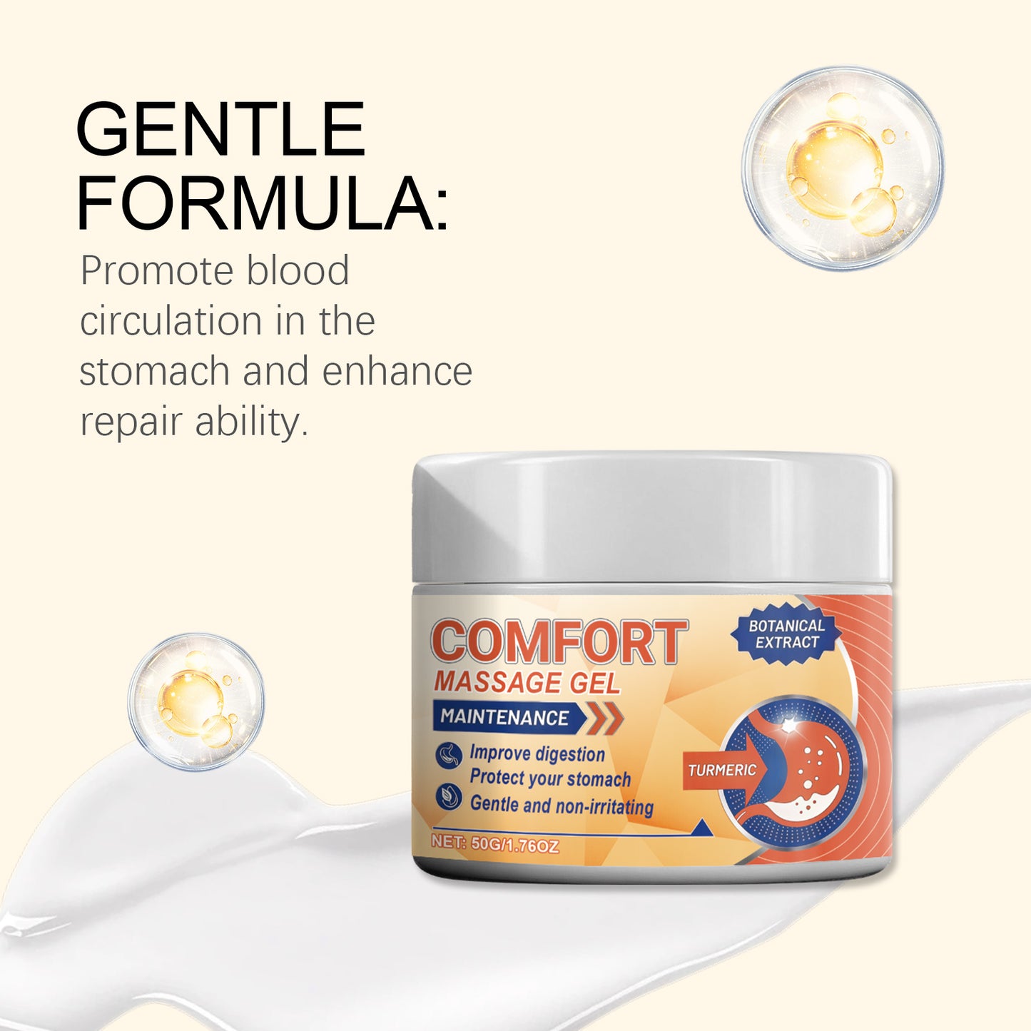 AMZ Body Massage Gel: Gentle Formula for Nourishing Skin and Enhancing Comfort in Daily External Care-ZZ