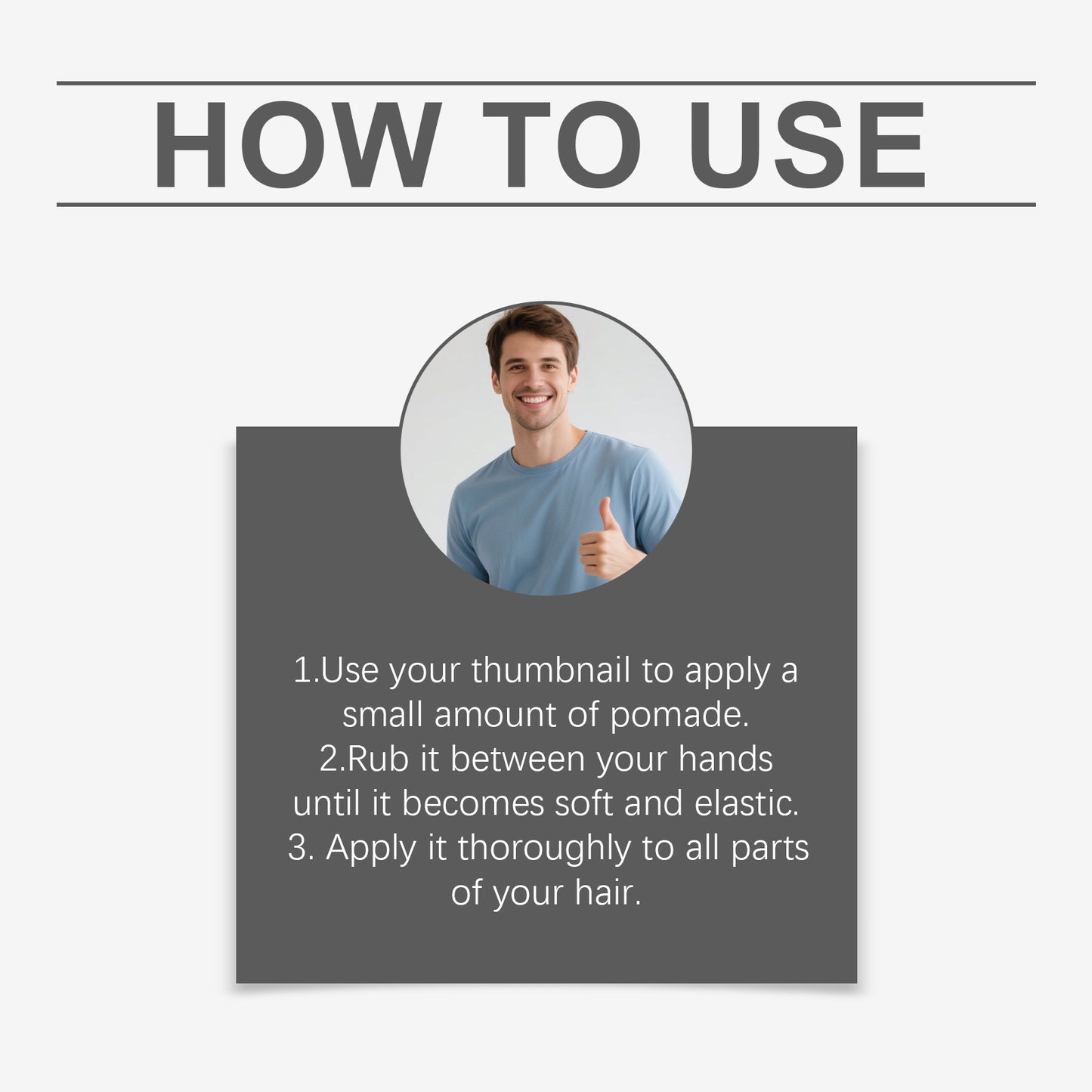 East Moon Men's Styling Hair Pomade - Strong Hold, Smooth & Easy to Manage, Non-Greasy & Non-Sticky-CJY