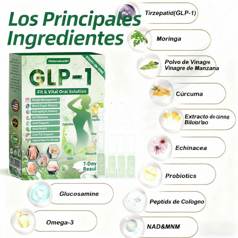 𝑽𝒊𝒕𝒂𝒍𝒖𝒏𝒂𝒉𝒆𝒂𝒍𝒕𝒉® 𝑮𝑳𝑷-1 8 𝒆𝒏 1 𝑭𝒊𝒕 & 𝑽𝒊𝒕𝒂𝒍 (𝒔𝒐𝒍𝒐 𝒖𝒏𝒂 𝒗𝒆𝒛 𝒂𝒍 𝒅𝒊́𝒂, 𝒄𝒂𝒎𝒃𝒊𝒐𝒔 𝒗𝒊𝒔𝒊𝒃𝒍𝒆𝒔 𝒆𝒏 7 𝒅𝒊́𝒂𝒔) √ 𝑷𝒂𝒓𝒂 𝒐𝒃𝒆𝒔𝒊𝒅𝒂𝒅, 𝒔𝒂𝒍𝒖𝒅 𝒄𝒂𝒓𝒅𝒊𝒐𝒗𝒂𝒔𝒄𝒖𝒍𝒂𝒓, 𝒅𝒊𝒂𝒃𝒆𝒕𝒆𝒔, 𝒂𝒑𝒏𝒆𝒂 𝒅𝒆𝒍 𝒔𝒖𝒆𝒏̃𝒐, 𝒔𝒂𝒍𝒖𝒅 𝒊𝒏𝒕𝒆𝒔𝒕𝒊𝒏𝒂𝒍, 𝒑𝒓𝒐𝒃𝒍𝒆𝒎𝒂𝒔 𝒂𝒓𝒕𝒊𝒄𝒖𝒍𝒂𝒓𝒆𝒔 𝒚 𝒎𝒂́𝒔-YH