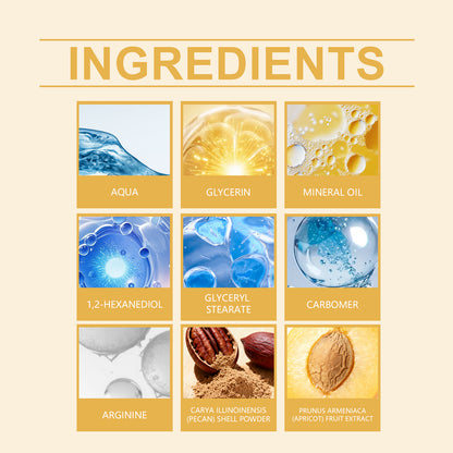 OceAura Apricot Facial Scrub - Gentle Exfoliation for Pore Cleansing & Smooth Hydration, Refreshing Face Polish-YQ