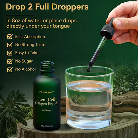 𝐹𝑙𝑜𝑟𝑎𝑣𝑦𝑛𝑒® 𝑆𝑡𝑒𝑚 𝐶𝑒𝑙𝑙 & 𝐶𝑜𝑙𝑙𝑎𝑔𝑒𝑛 𝑃𝑒𝑝𝑡𝑖𝑑𝑒 𝑂𝑟𝑎𝑙 𝐷𝑟𝑜𝑝𝑠 （𝐿𝑖𝑓𝑡 & 𝐹𝑖𝑟𝑚 𝑆𝑎𝑔𝑔𝑖𝑛𝑔 𝑆𝑘𝑖𝑛 & 𝑅𝑒𝑑𝑢𝑐𝑒 𝑊𝑟𝑖𝑛𝑘𝑙𝑒 𝐹𝑜𝑟𝑚𝑎𝑡𝑖𝑜𝑛）-CU