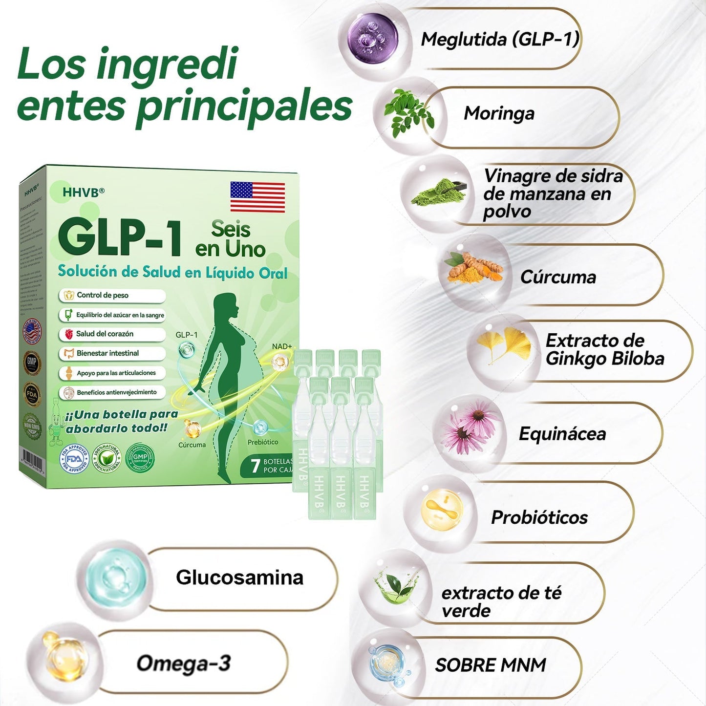 Tienda Oficial |𝑭𝒍𝒐𝒓𝒂𝒗𝒚𝒏𝒆®🎈🎈𝑺𝒐𝒍𝒖𝒄𝒊ó𝒏 𝒐𝒓𝒂𝒍 𝒍í𝒒𝒖𝒊𝒅𝒂 𝐆𝑳𝑷-1 𝒔𝒆𝒊𝒔 𝒆𝒏 𝒖𝒏𝒐 (Solo una dosis al día, cambios visibles en 7 días) 💎 Para obesidad, salud cardiovascular, diabetes, apnea del sueño, problemas articulares y más.